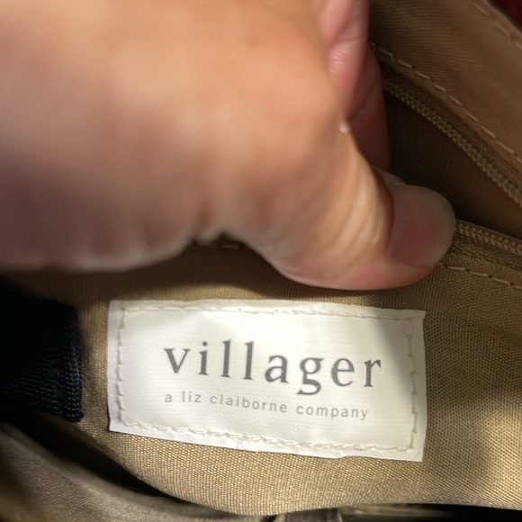 Y2K Villager Liz Claiborne Red Alligator Croc Mock Purse - Picture 11 of 16